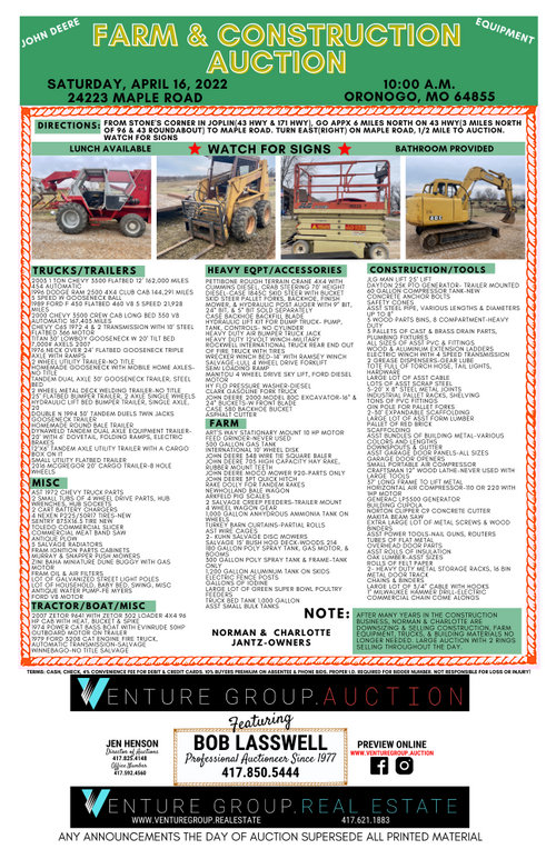 Venture Group Auctions